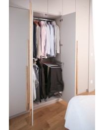 armoire dressing gris