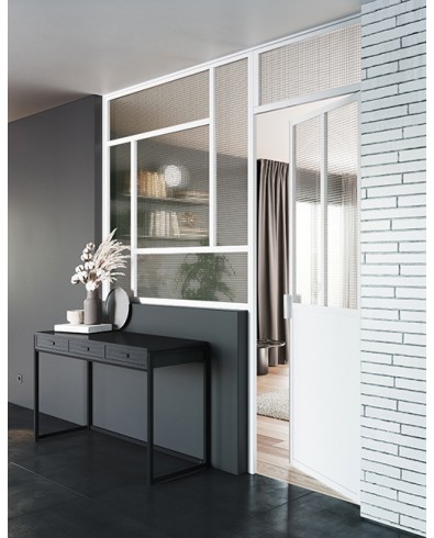 verrière profil blanc mat