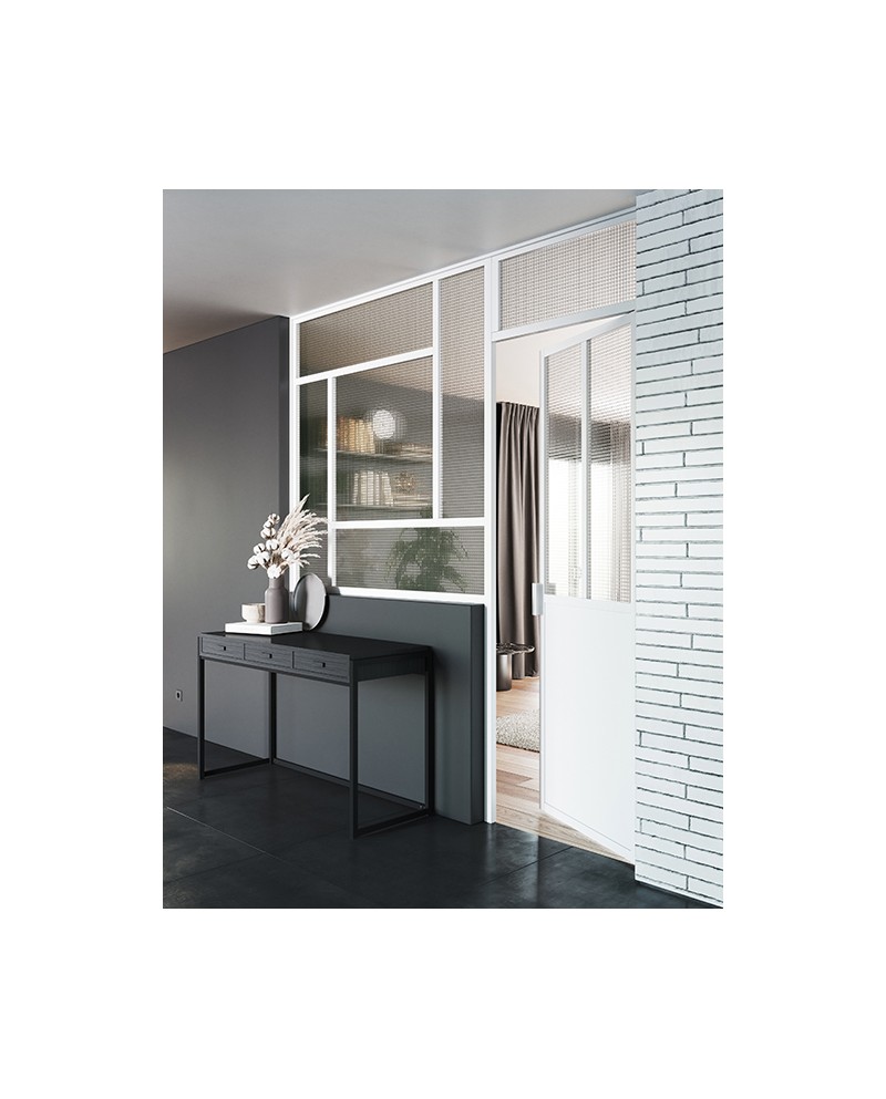 verrière profil blanc mat